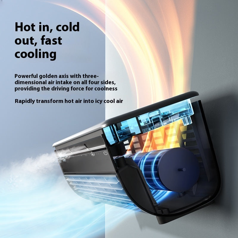 Refrigeration Wall Hanging Rechargeable Fan Household Stand Remote Control