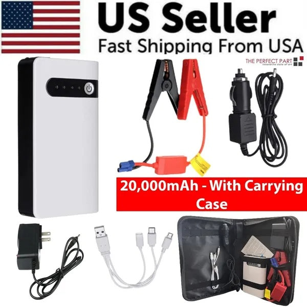 20000mAh Car Starter Booster Jumper Box Power Bank Battery Charger Portable