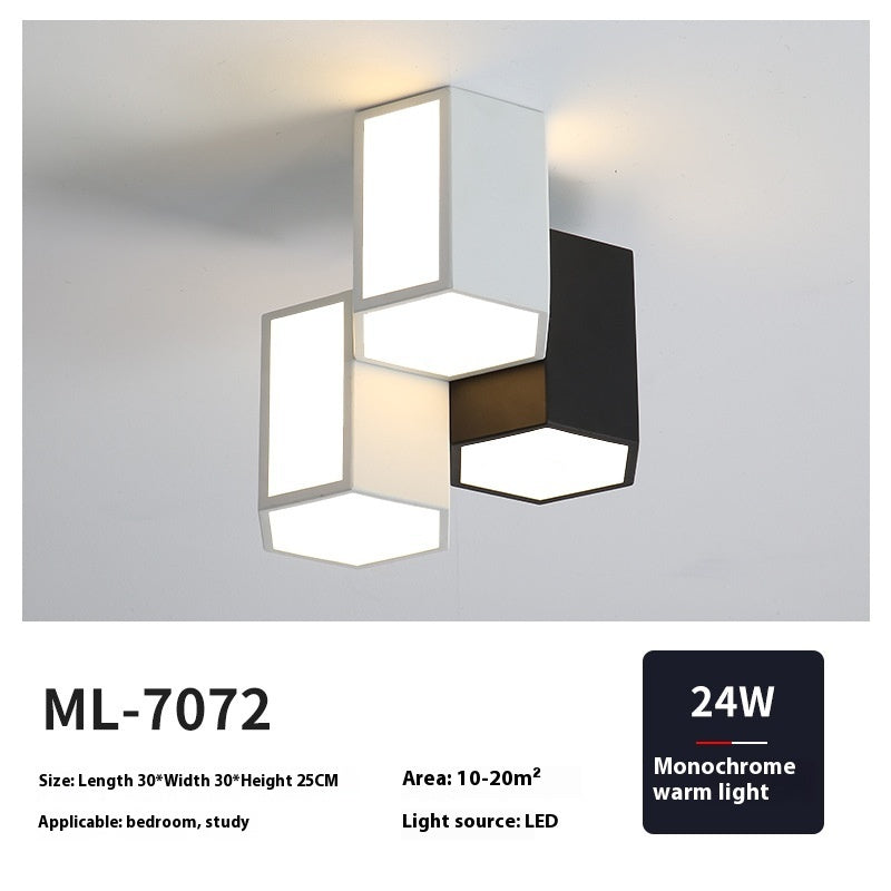 Bedroom Ceiling Lamp Minimalist Black And White Corridor Aisle Light
