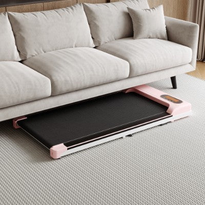 Folding Under Desk Walking Pad Treadmill With Adjustable Incline, 1-6 Km H Low Noise For Home  Office, LED Display, Magnetic Remote Control, Transport Wheels  Plug, Black.