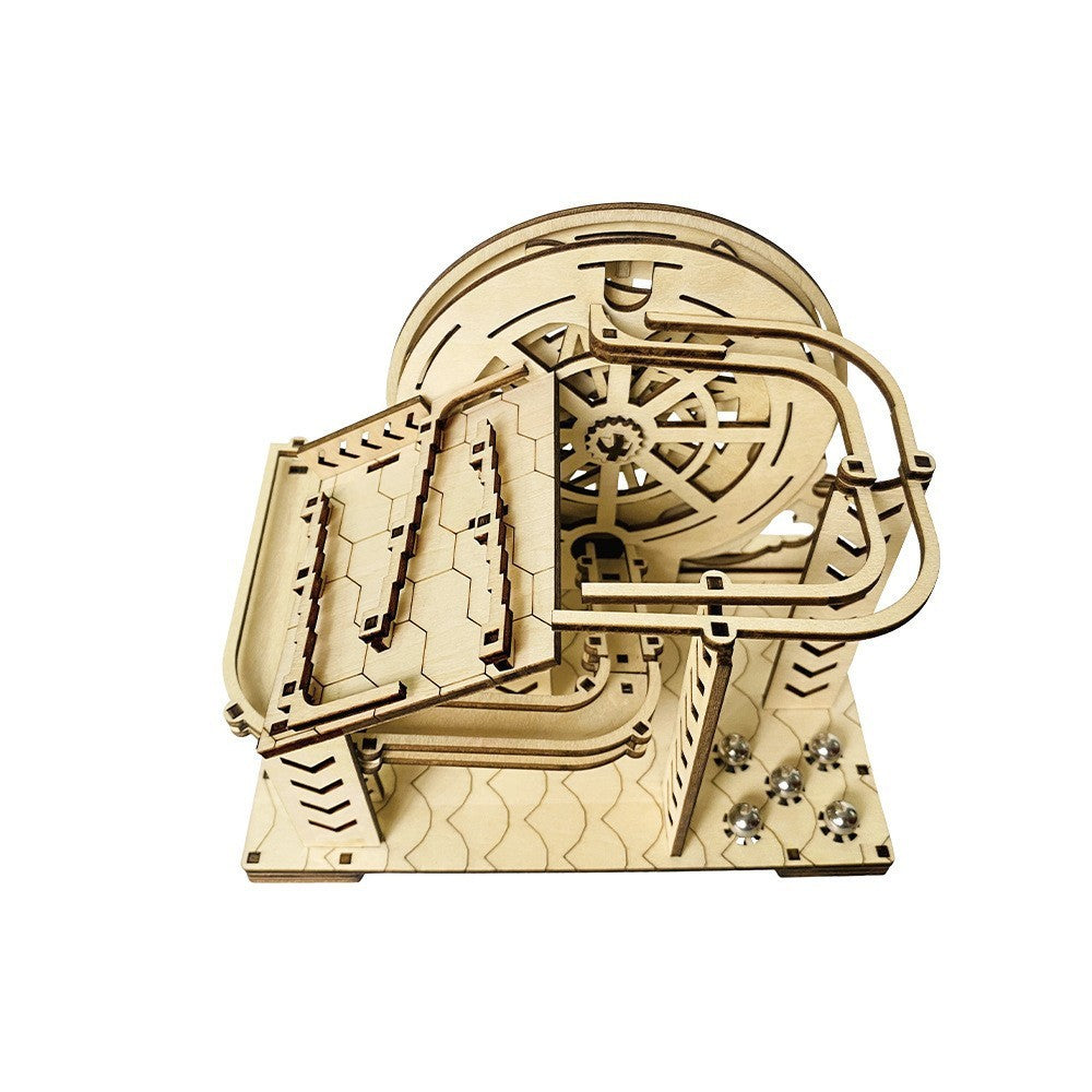 Diy Wooden Track Race Marble Creative 3D Splicing Toys