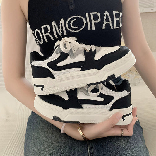 Low-top Thick Bottom Autumn And Winter Ins Casual Sports Skate Shoes Women