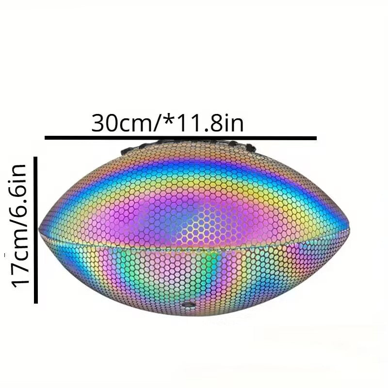 Size 9 American Glowing Rugby A Dult Youth Training Game Ball Luminous Light Up Reflective Rugby Standard Size