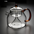 Household Large Capacity High Borosilicate Glass Steaming Teapot