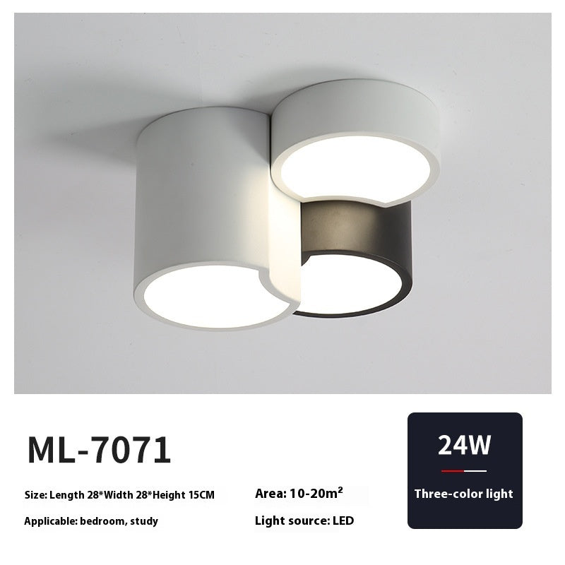 Bedroom Ceiling Lamp Minimalist Black And White Corridor Aisle Light
