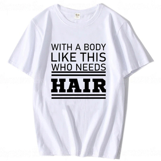 Plus Size Men's Cotton Short-sleeved Summer English Letter Printed T-shirt Top Men