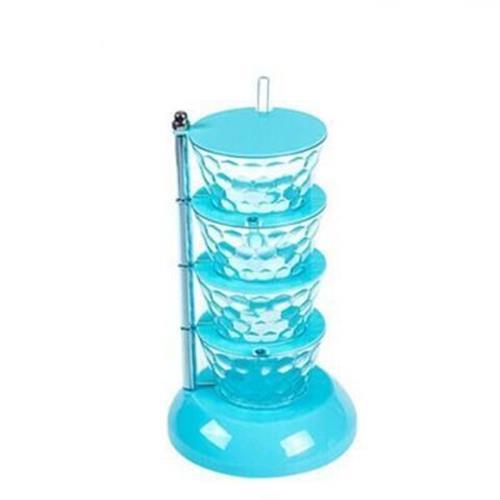 Rotatable Multi-layer Vertical Seasoning Box Jars Home Kitchen Tool Accessory Muti-layer Rotatable Space-saving