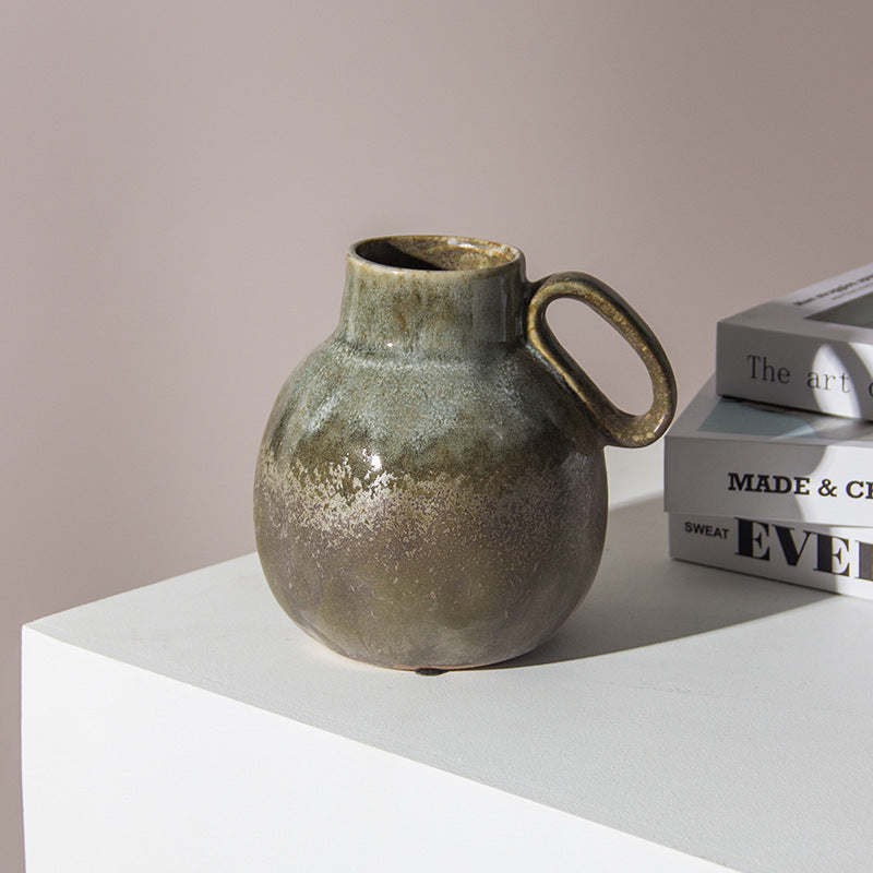 Vintage Kiln Baked Kettle Vase Furniture