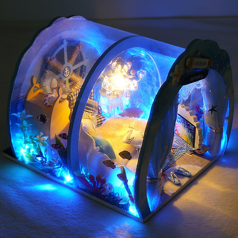 Small House Hand-assembled Small House Cute House Model Toy