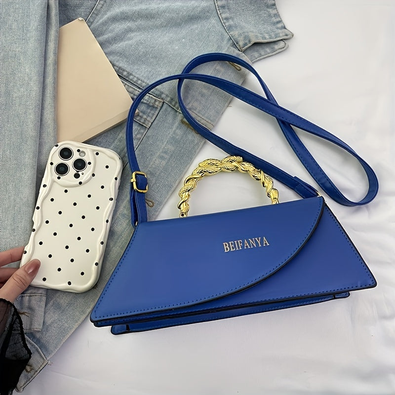 PU Women's Shoulder Bag, Multifunctional Crossbody Bag With Large Capacity