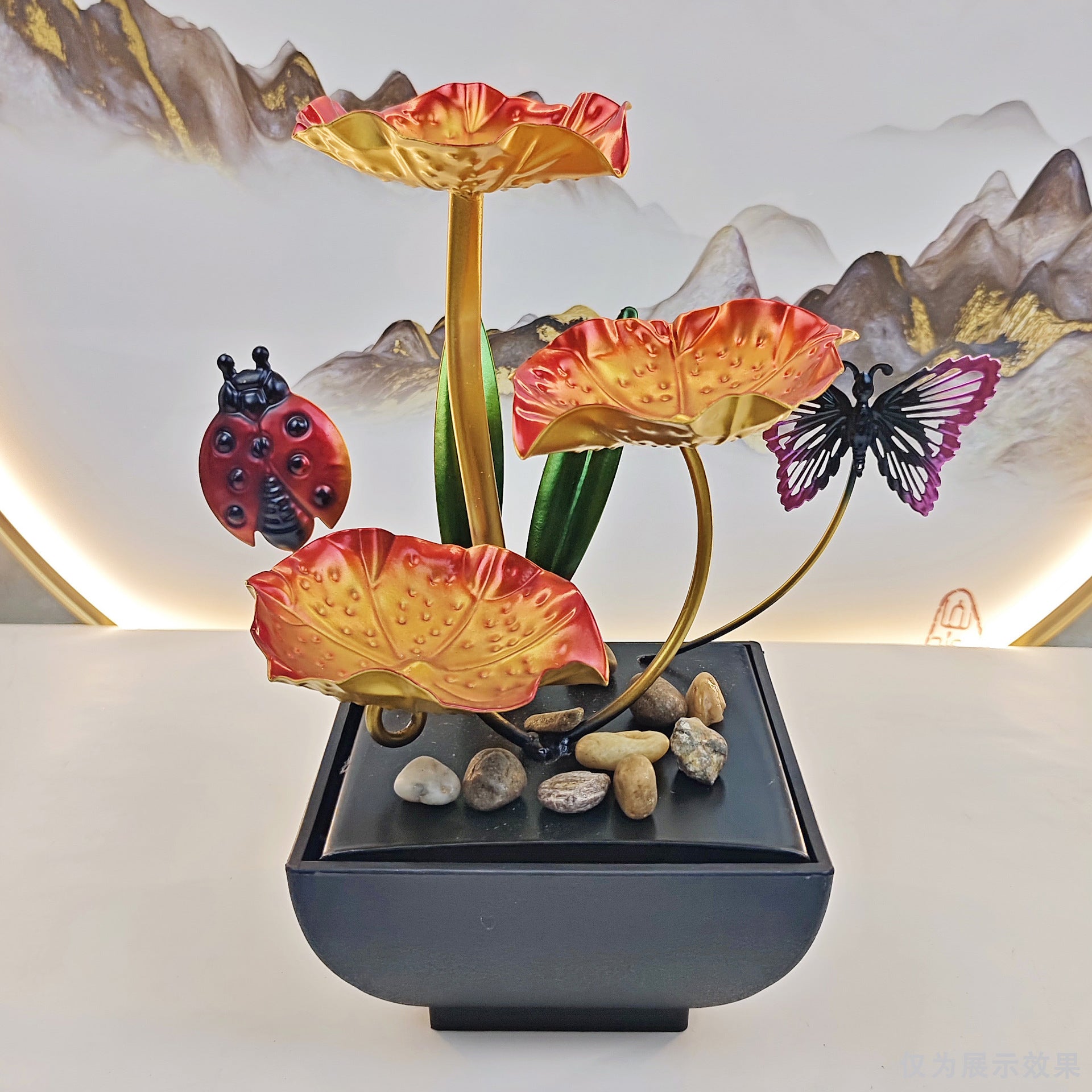 Affordable Luxury Home Decor Item Wrought-iron Water Feature Ornament