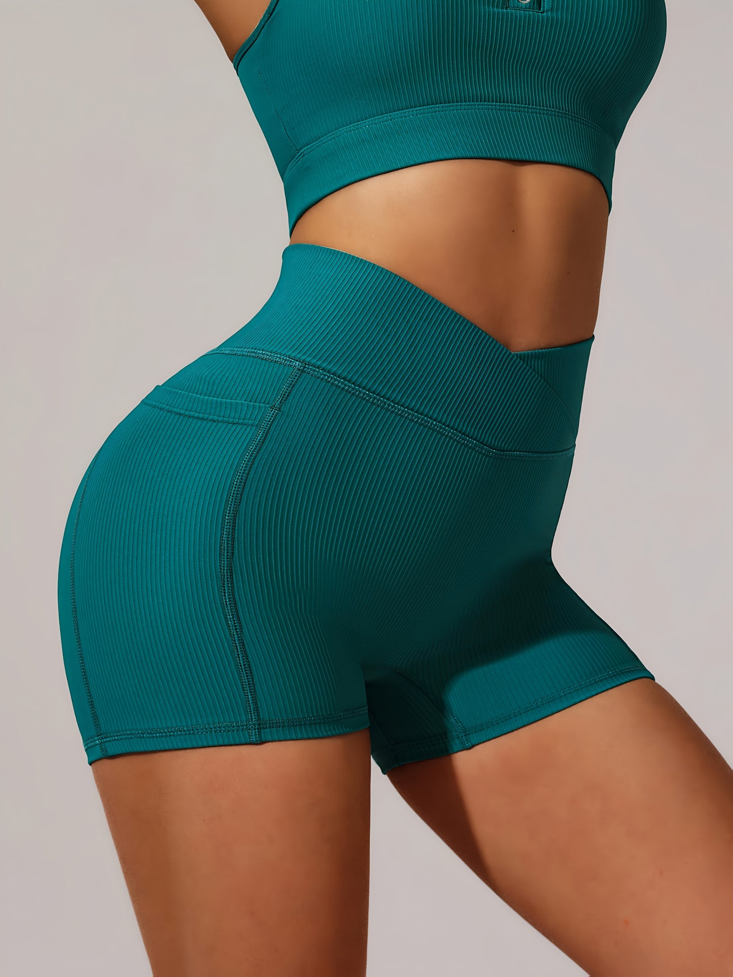 3 Pack Seamless Yoga Shorts - High Waisted Tummy Control, Quick Dry For Gym & Running