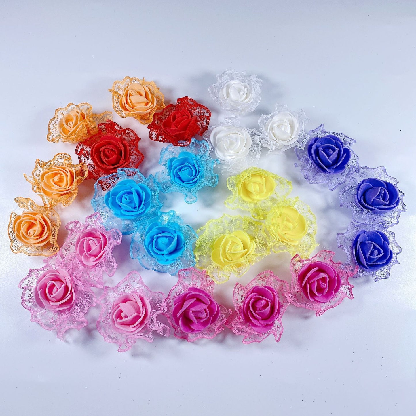 Lace rose head pe foam accessories