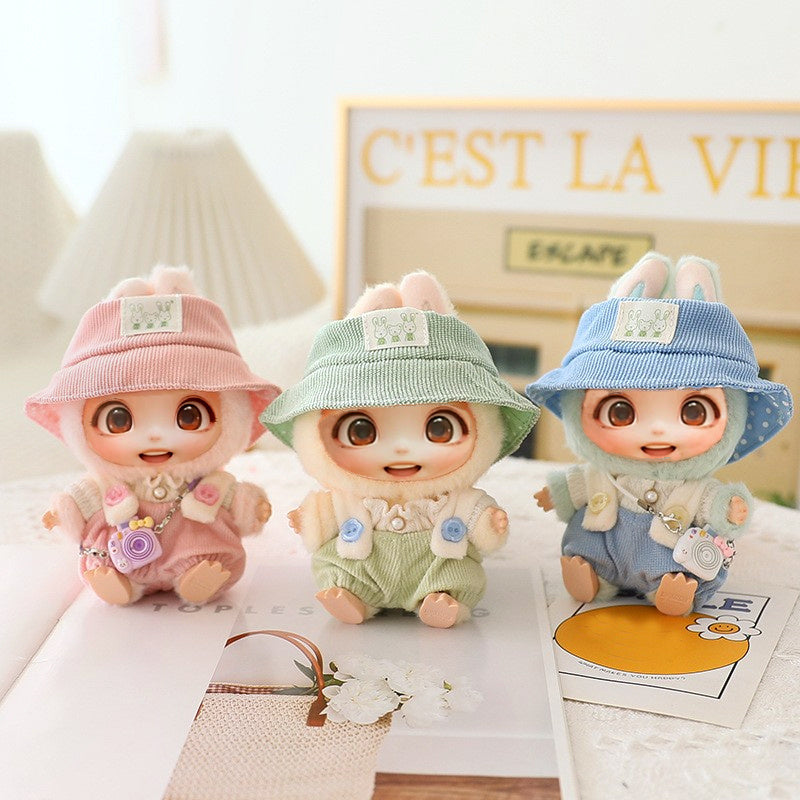 5PCS-Set Cute Hat Shoes Doll Clothes Outfit Set For LABUBU 15CM-17CM Doll, Adorable Dress Up Accessories For Doll - Dolls Not Included