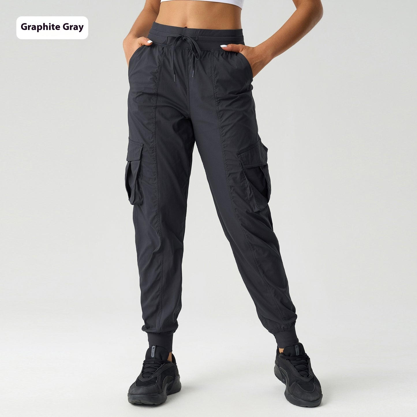 Outdoor Loose Tappered Mid-waist Overalls Women's Thin Quick-drying Breathable