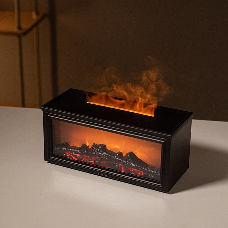 Simulation 3d Fireplace Flame Aroma Diffuser Household Desk