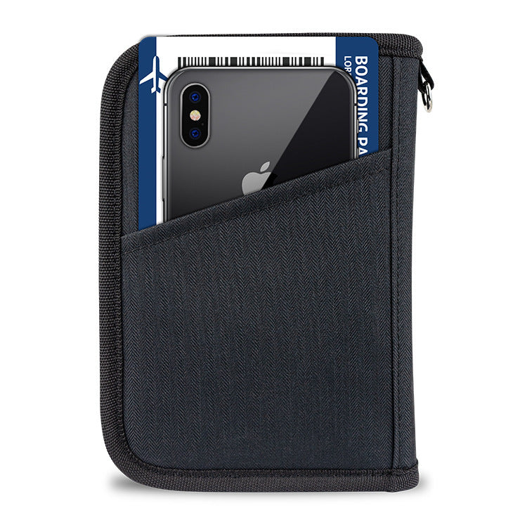 Short Passport Holder Certificate Multi-functional Anti-theft Swiping