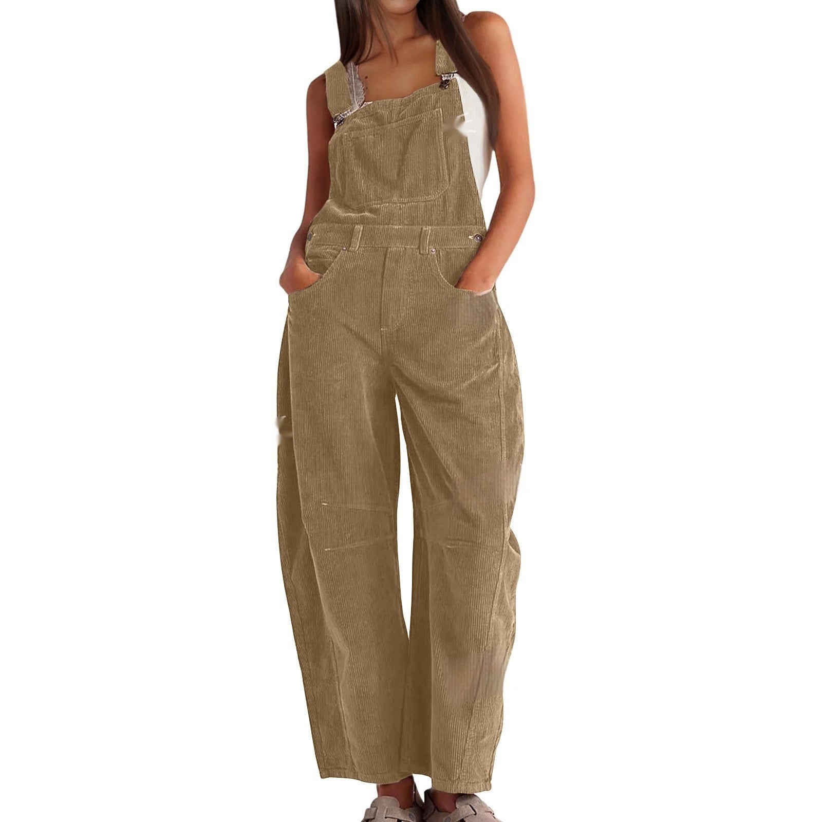 European And American Bib Women's Fashion Jumpsuit Women's Loose New