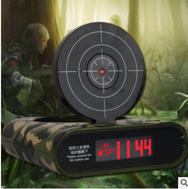 Manufacturers hit the alarm clock shooting toy alarm clock lazy alarm mute difficult to get up artifact metamorphosis alarm clock