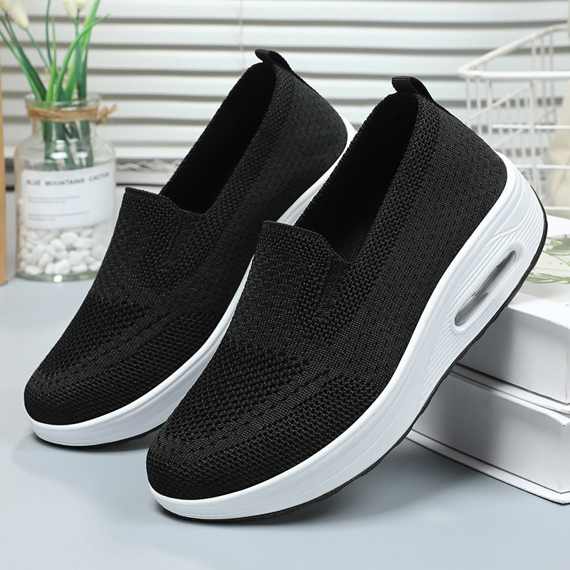 Women's Casual Shoes Breathable Flyknit Shock-absorbing