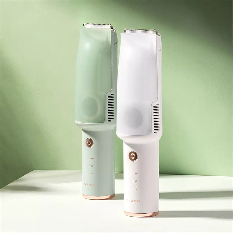 Baby Electric Vacuum Hair Trimmer Clipper USB Rechargeable Ceramic Cutter IPX7 Waterproof Baby Low Noise Hair Trimmer