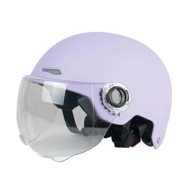ABS Material Battery Car Helmet Female Retro Helmet