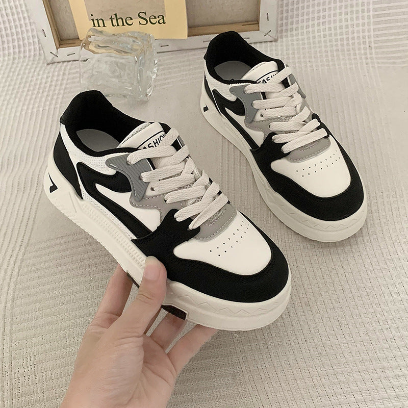 Low-top Thick Bottom Autumn And Winter Ins Casual Sports Skate Shoes Women
