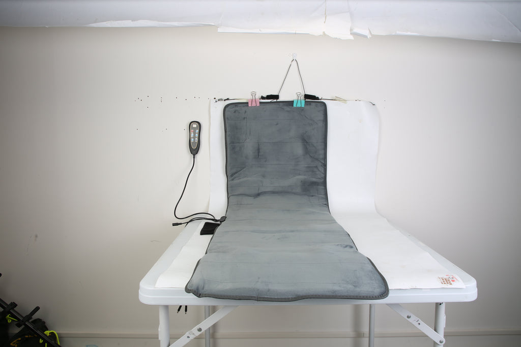 1Set Full Body Electric Massage Mat Heating Vibration Massage Pad Cushion Back Massage Mattress Chair Pad With Neck Foot Massage Head Pillow And Cloth Lumbar Pillow Timer Anti-Slip Bottom