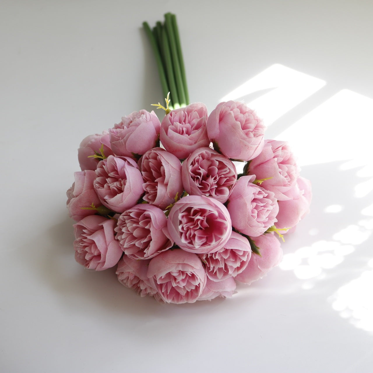 27 Head Tea Rose Bouquet Simulation Fake Flower Wedding Bouquet Home Decoration