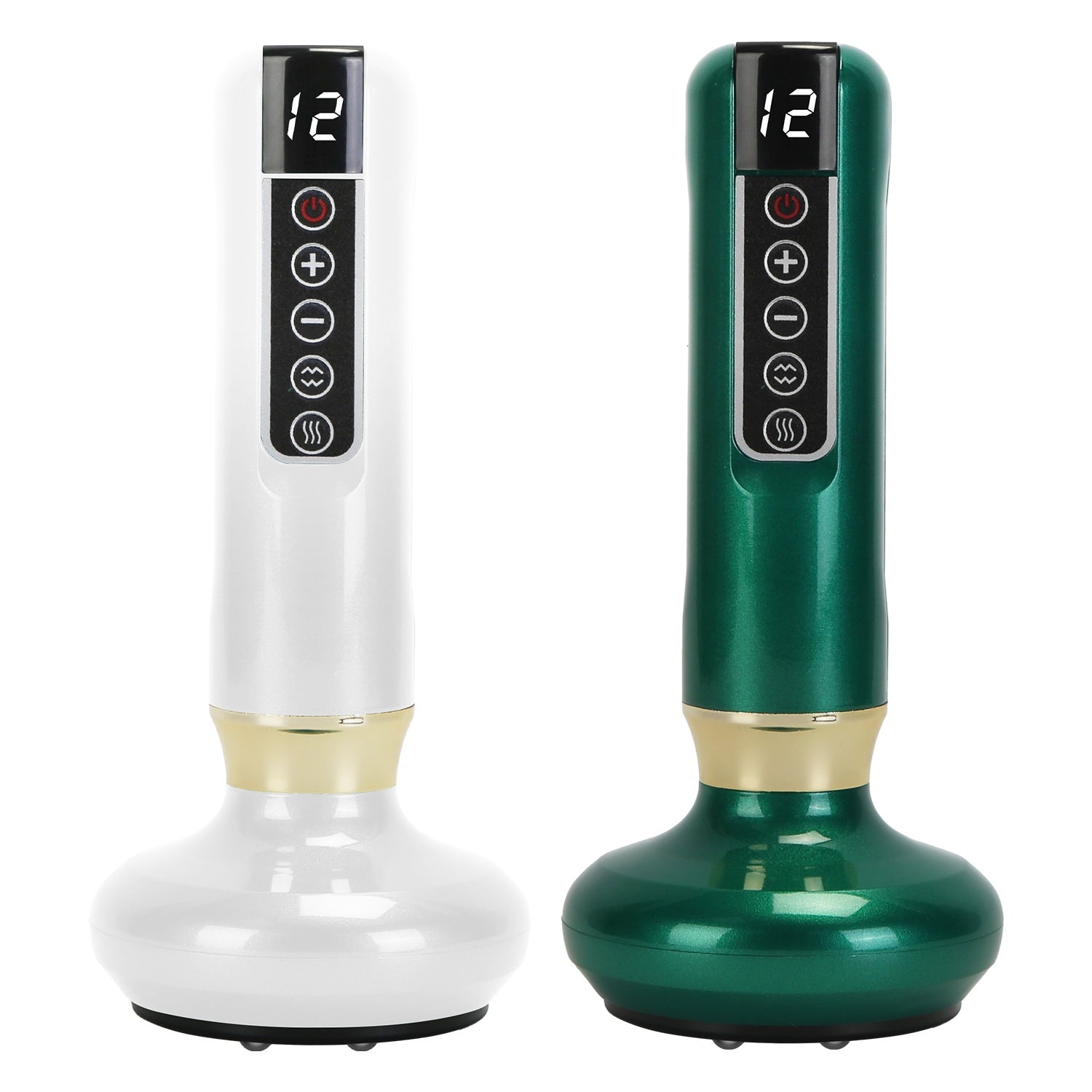 1Pc Anti Cellulite Massager Handheld Vacuum Suction Cupping Kit Beauty Tool With 12 Suction Mode 12 Heating 20Mins Auto-Off One-Key Pressure Release For Abdomen Thighs Buttocks Neck