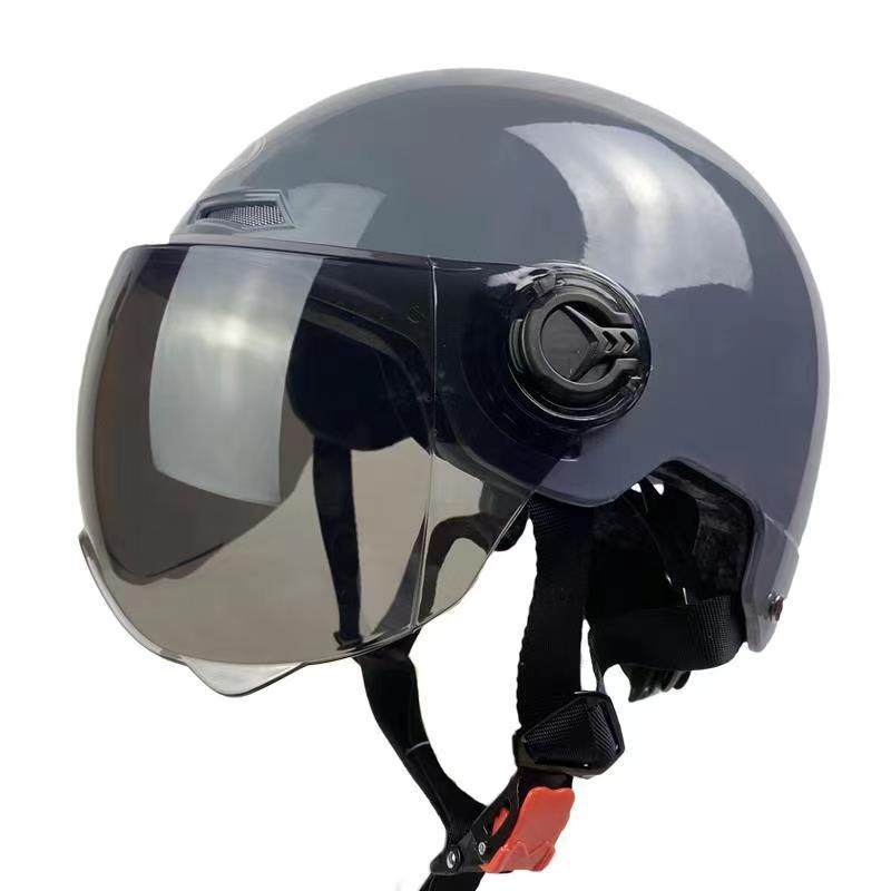 ABS Material Battery Car Helmet Female Retro Helmet
