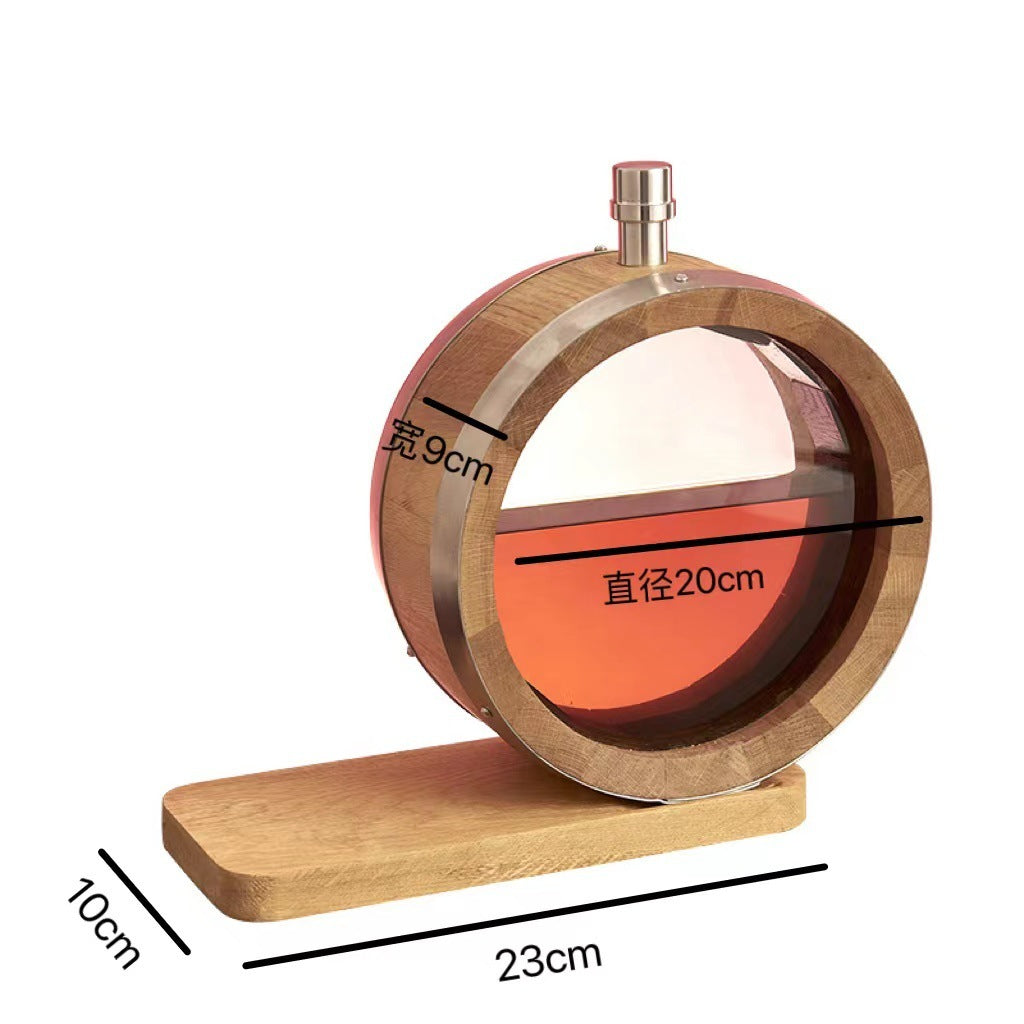 750ml Decorative O-type Oak Wine Bottle Home