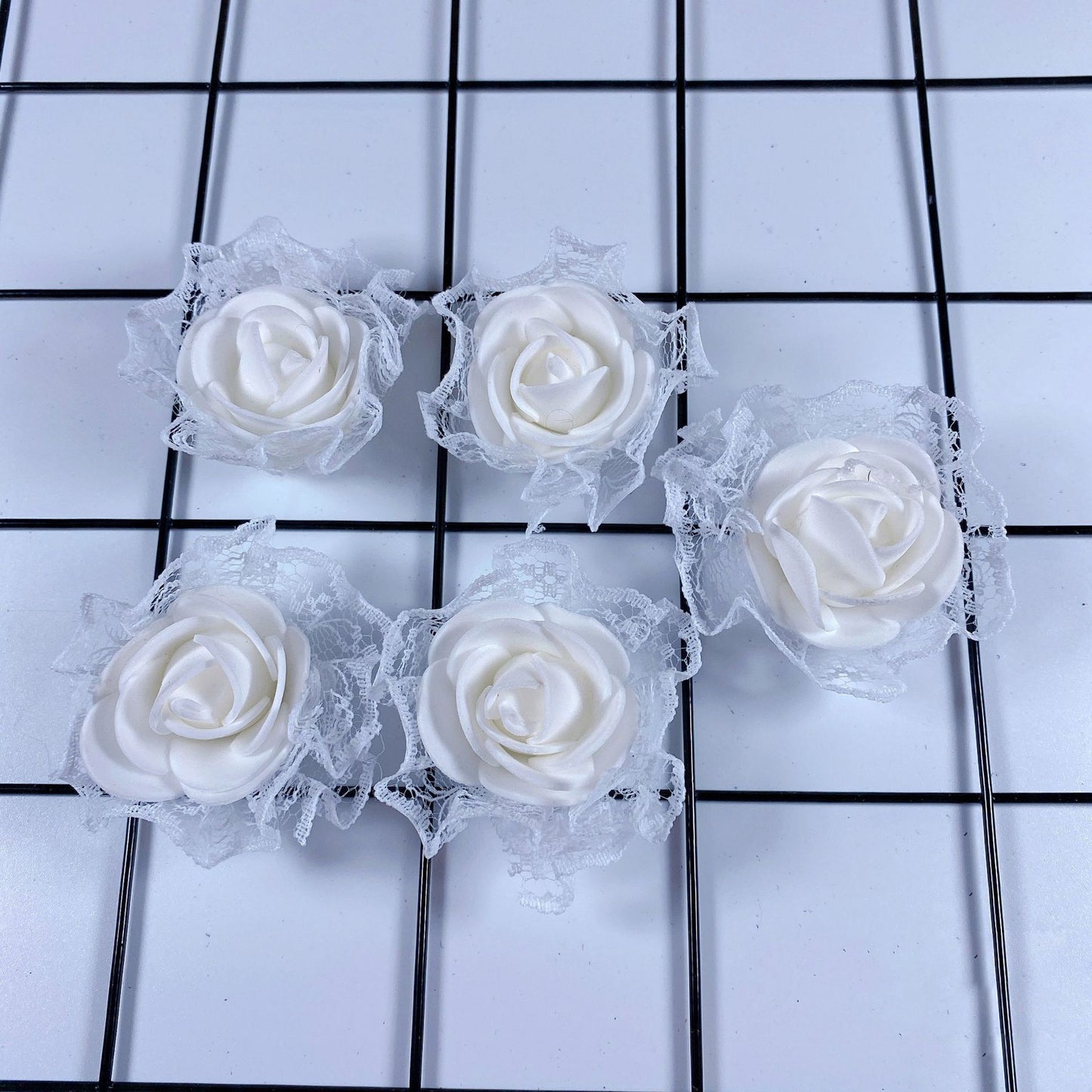 Lace rose head pe foam accessories