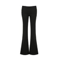Autumn And Winter Solid Color Thin Velvet Casual Pants Low Waist Women
