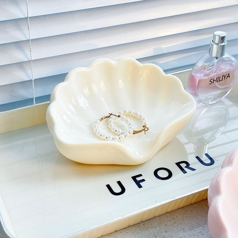 Household Plastic Shell Soap Dish Bathroom High-end Creative Bathroom
