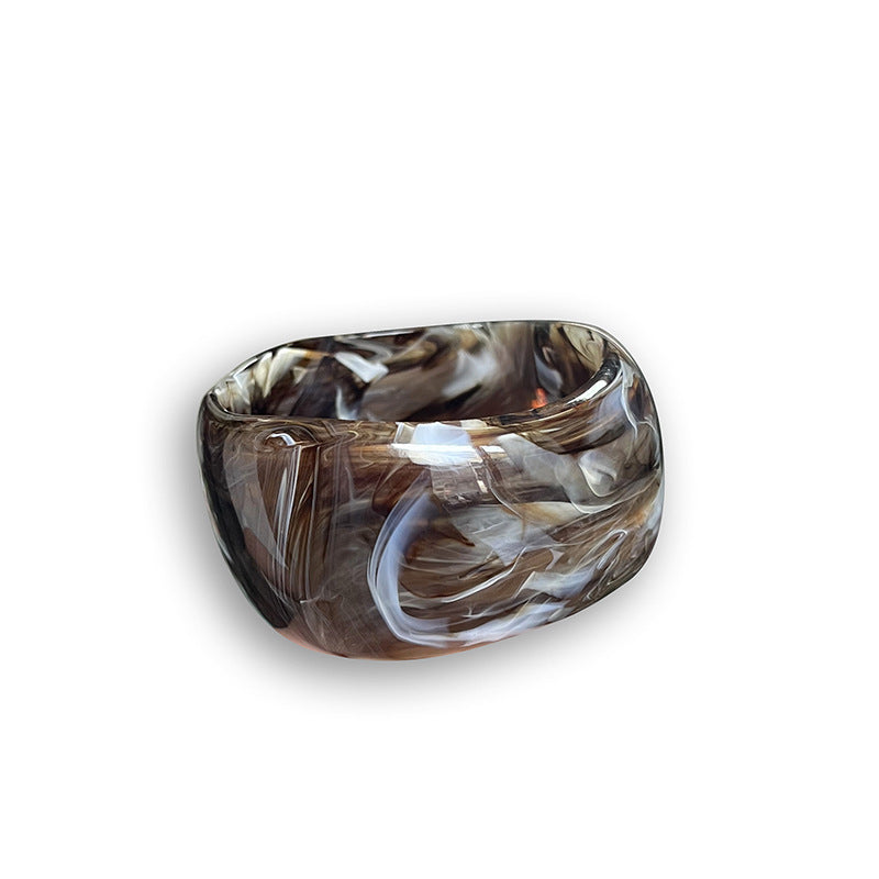 Women's Special-shaped Wide Acrylic-based Resin Bracelet