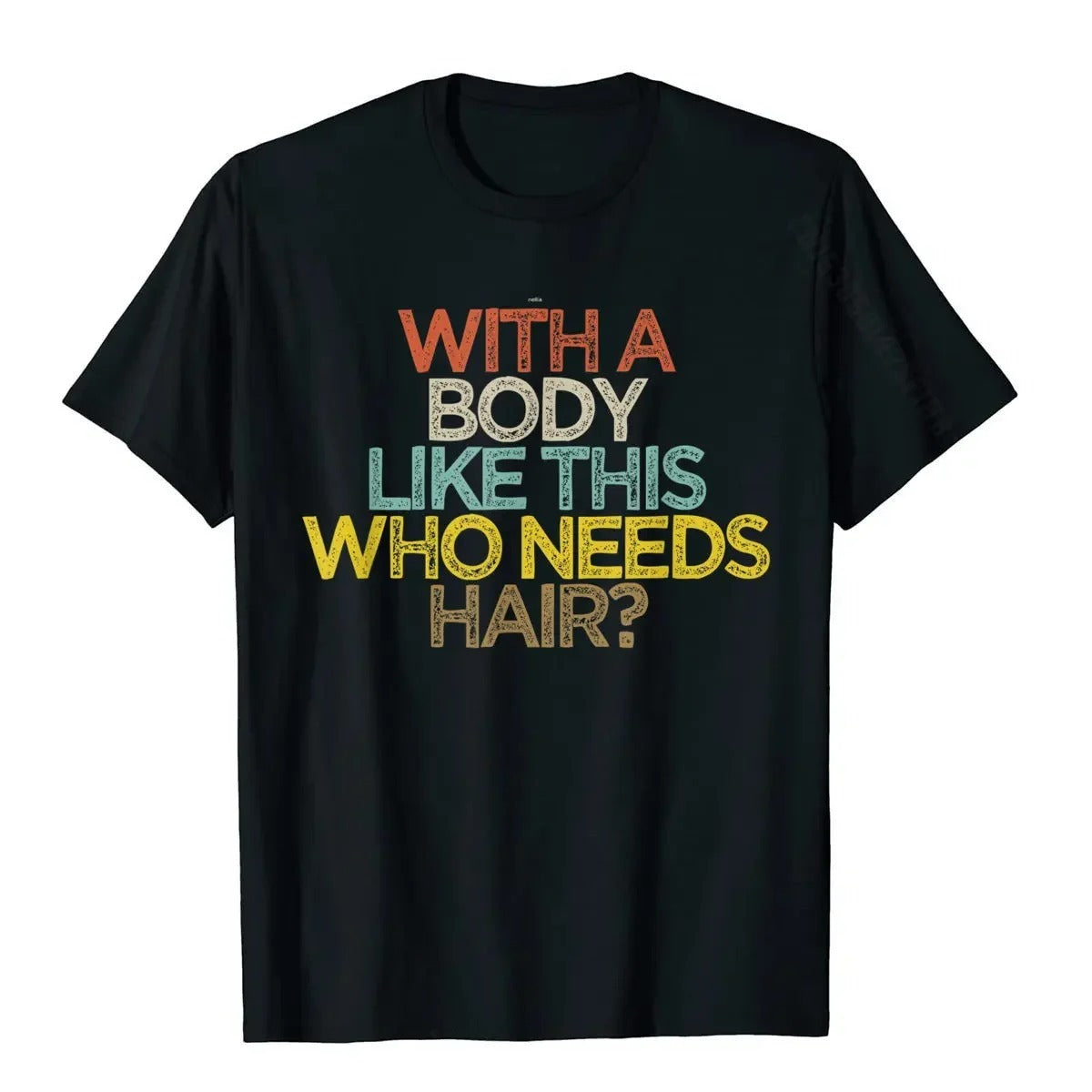 Plus Size Men's Cotton Short-sleeved Summer English Letter Printed T-shirt Top Men