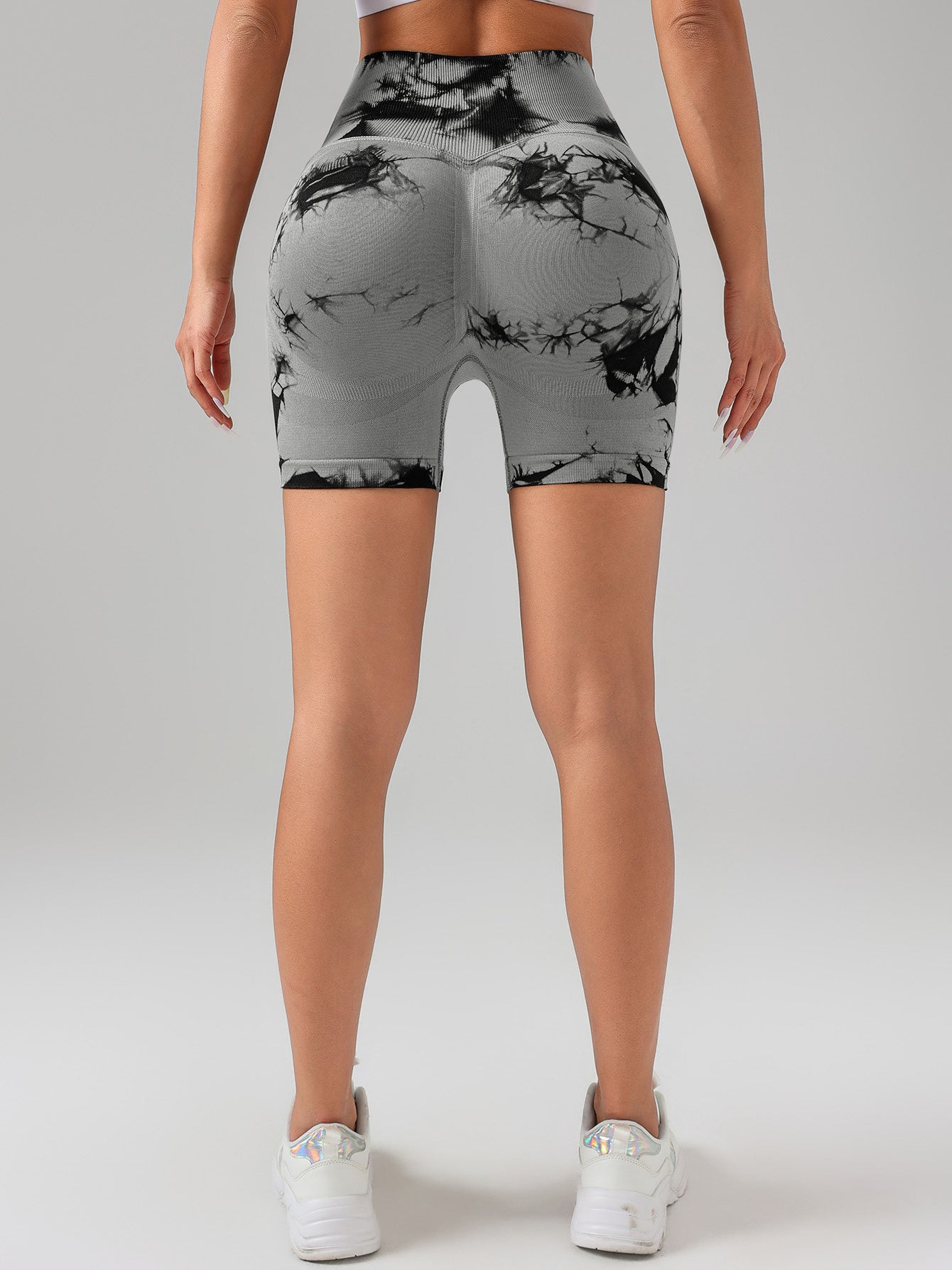 Tie Dye Button Everyday Wear Spring Summer Sports Shorts