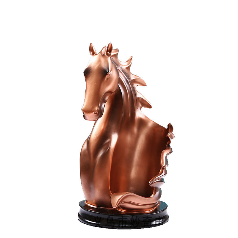 Horse-head Red Wine Rack, A Decoration For Living Room, TV Cabinet And Office.