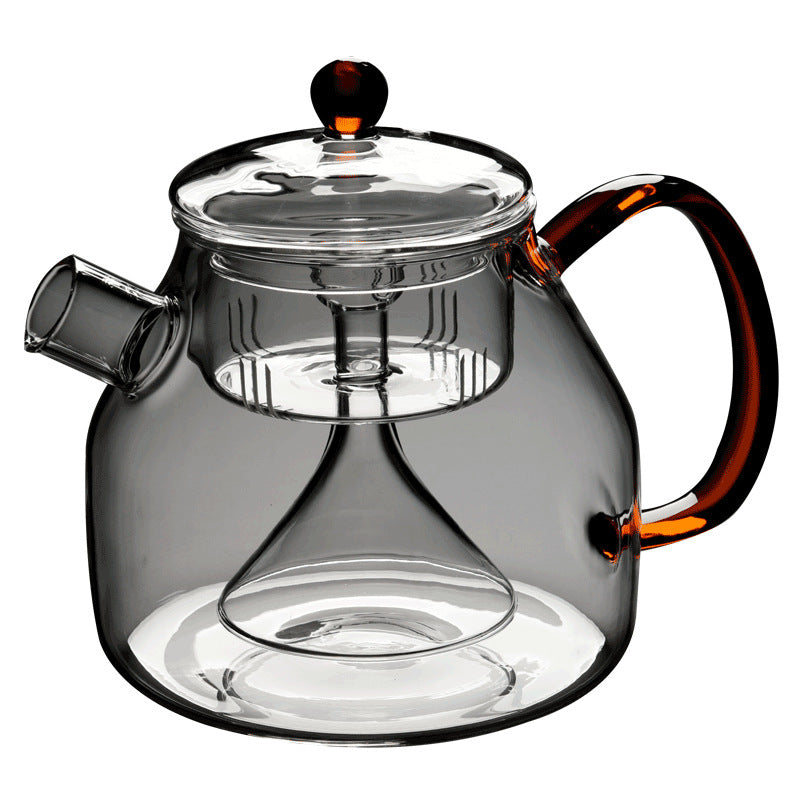 Household Large Capacity High Borosilicate Glass Steaming Teapot