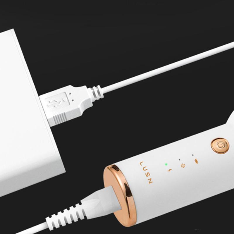 Baby Electric Vacuum Hair Trimmer Clipper USB Rechargeable Ceramic Cutter IPX7 Waterproof Baby Low Noise Hair Trimmer