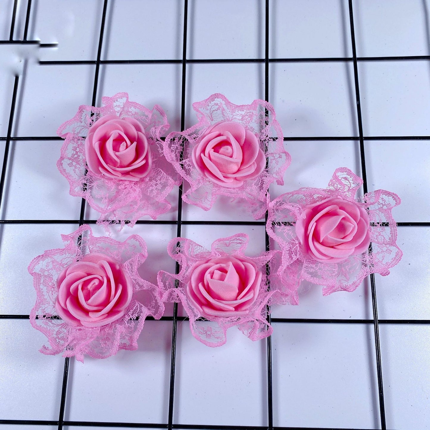 Lace rose head pe foam accessories