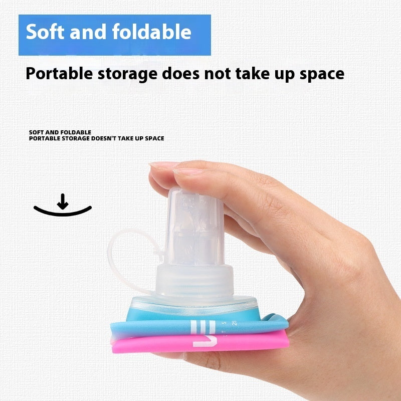 Foldable Soft Water Bottle Outdoor Sports Silicone Cup For Water
