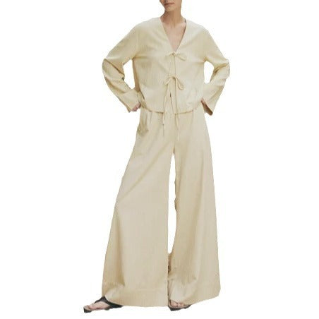 European And American Women's Clothing Fashion Lazy Two-piece Set