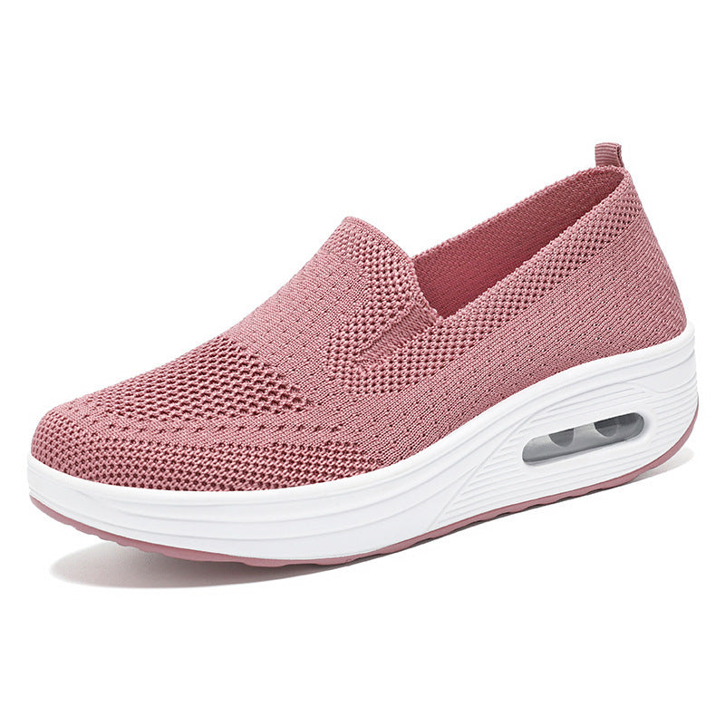 Women's Casual Shoes Breathable Flyknit Shock-absorbing