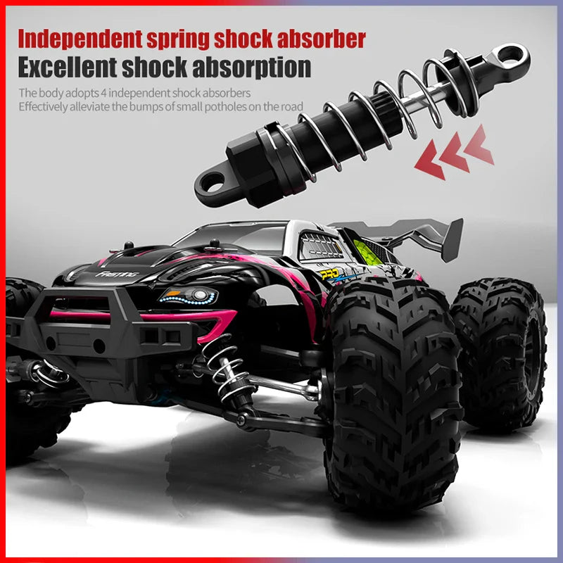 High-Speed 4x4 RC Monster Truck with LED Lights - 70KM/H Adventure