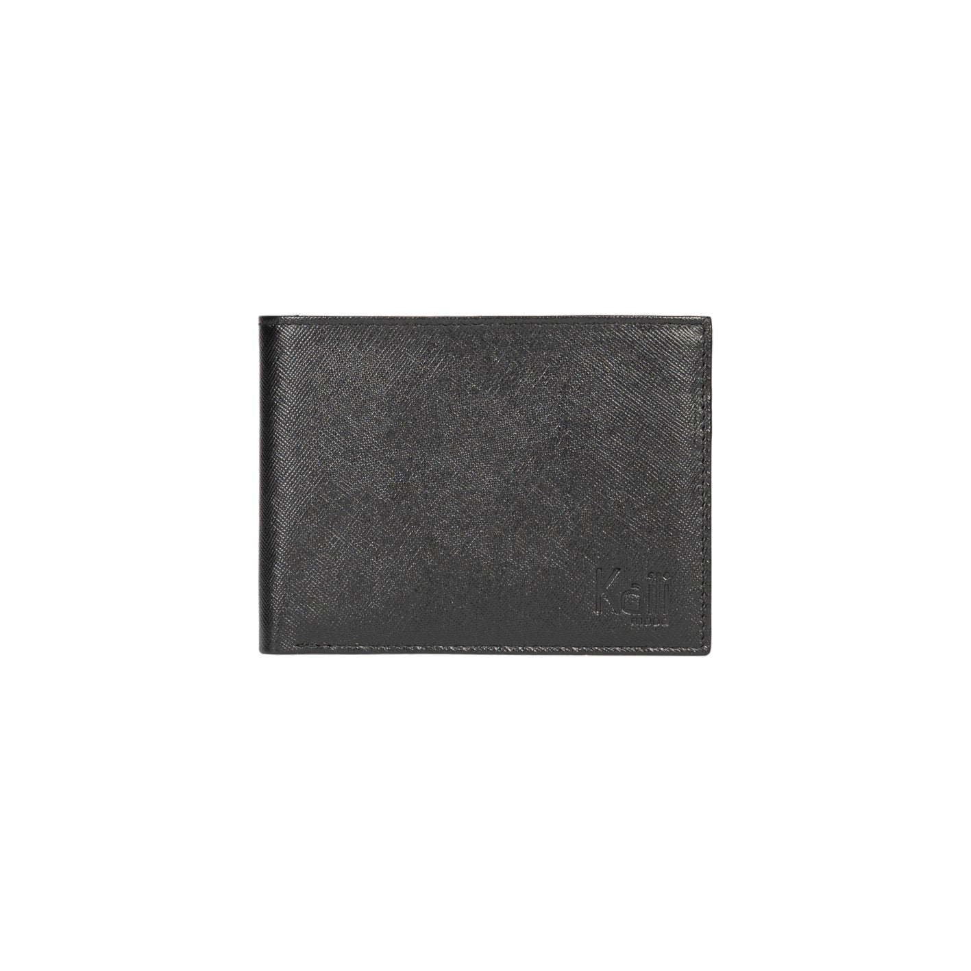 K10812AB | Men's Wallet in Genuine Saffiano Leather. Black. 8 credit card slots. Closed dimensions: 12.5 x 9.5 x 1 cm. Packaging: Rigid Gift Box with bottom/lid