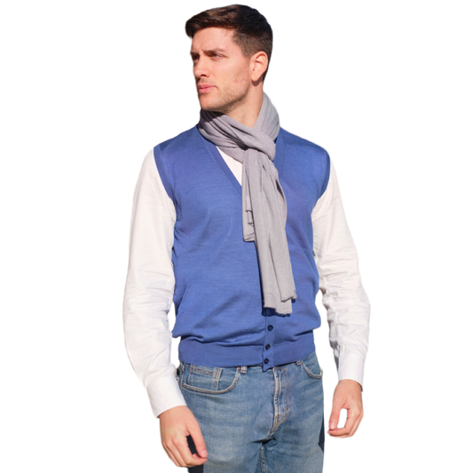 Men's Vest and Scarf Set-0