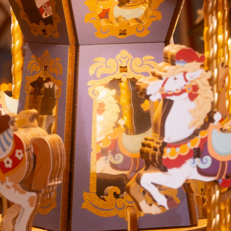 Rolife Classic Carousel 3D Wooden Puzzle, Only Supports TK And Independent Website Platforms