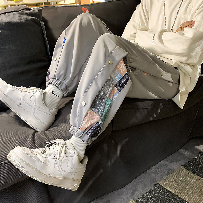 Men's Casual Loose Sports Breasted Sweatpants